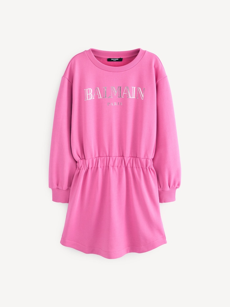 Balmain Kids Logo Jersey Jumper Dress - Image 1 of 5