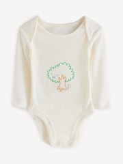 Stella McCartney Kids Cream Long Sleeve Vest - Image 10 of 13