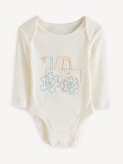 Stella McCartney Kids Cream Long Sleeve Vest - Image 9 of 13
