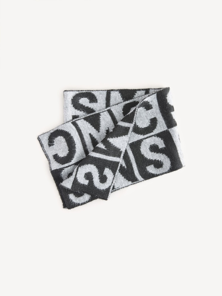 Stella McCartney Kids Logo Black Scarf - Image 1 of 3 Stella McCartney Kids Logo Black Scarf - Image 1 of 3
