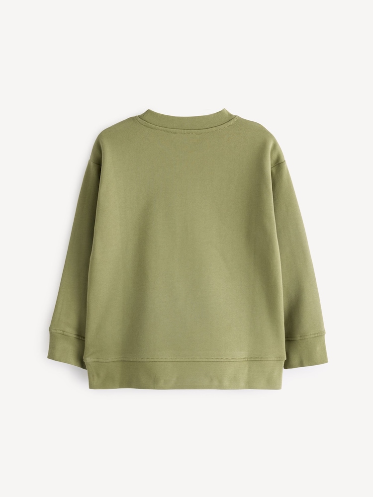 Stella McCartney Kids Green Circle Logo Sweatshirt - Image 2 of 5