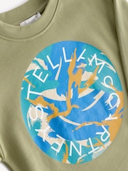 Stella McCartney Kids Green Circle Logo Sweatshirt - Image 3 of 5