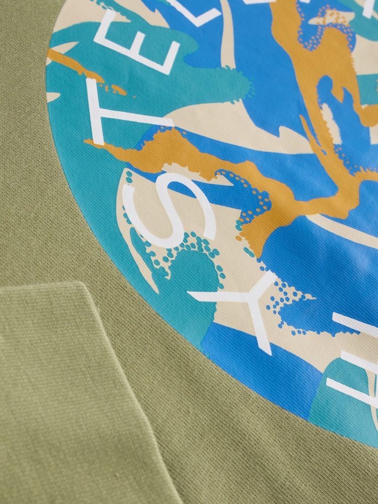 Stella McCartney Kids Green Circle Logo Sweatshirt - Image 5 of 5