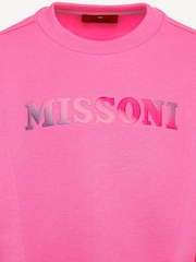 Missoni Pink Logo Cap Sleeve Sweatshirt - Image 3 of 3
