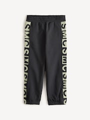 Stella McCartney Kids Logo Cuffed Black Joggers - Image 1 of 4
