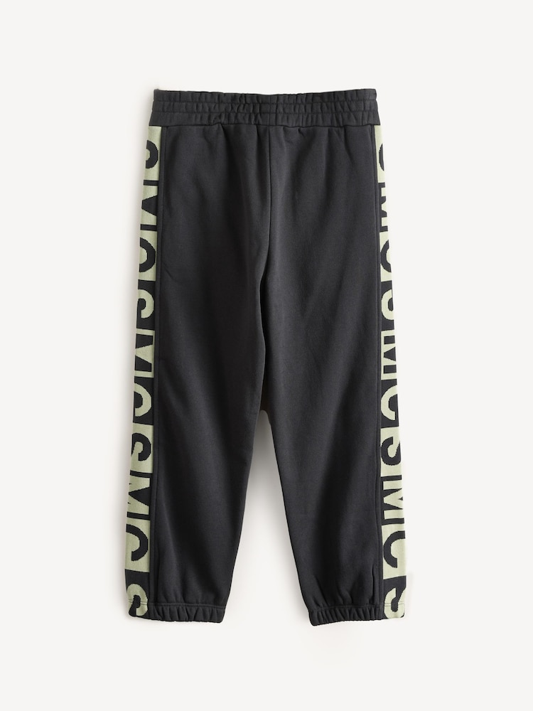 Stella McCartney Kids Logo Cuffed Black Joggers - Image 2 of 4