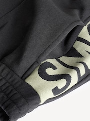 Stella McCartney Kids Logo Cuffed Black Joggers - Image 4 of 4