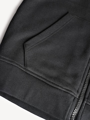 Stella McCartney Kids Logo Sleeve Jersey Zip Black Hoodie - Image 5 of 5