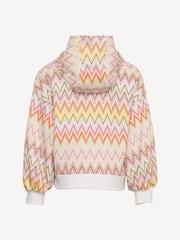 Missoni Cream Multicolour Zig Zag Logo Hoodie - Image 2 of 3