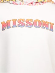 Missoni Cream Multicolour Zig Zag Logo Hoodie - Image 3 of 3