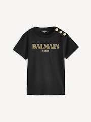 Balmain Kids Logo Short Sleeve T-Shirt - Image 1 of 7