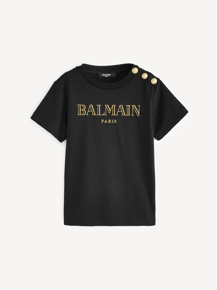 Balmain Kids Logo Short Sleeve T-Shirt - Image 1 of 7