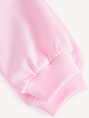 Balmain Kids Baby Pink Logo Frill Dress And Bloomers Set - Image 5 of 7