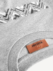 Missoni Grey Logo Zig Zag Short Sleeve T-Shirt - Image 4 of 6