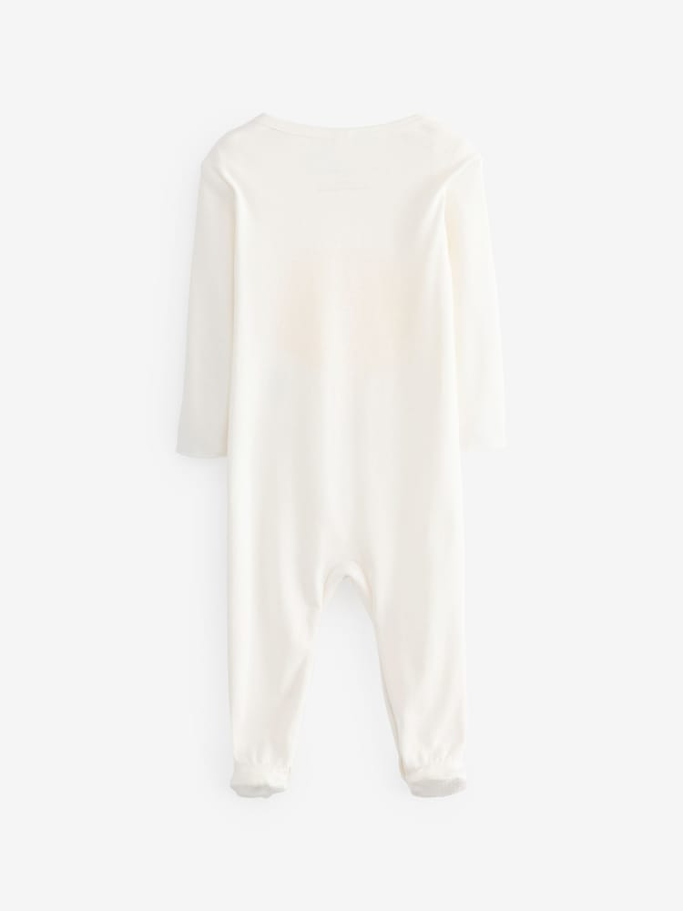 Stella McCartney Kids Baby Cream Chick Sleepsuit & Bib Set - Image 2 of 9