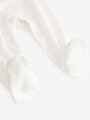Stella McCartney Kids Baby Cream Chick Sleepsuit & Bib Set - Image 7 of 9