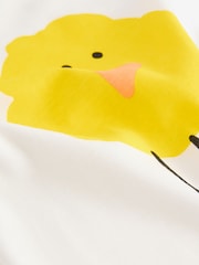Stella McCartney Kids Baby Cream Chick Sleepsuit & Bib Set - Image 8 of 9