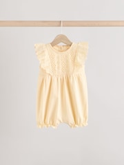 Neutral Baby Bloomer Rompers 3 Pack - Image 3 of 11