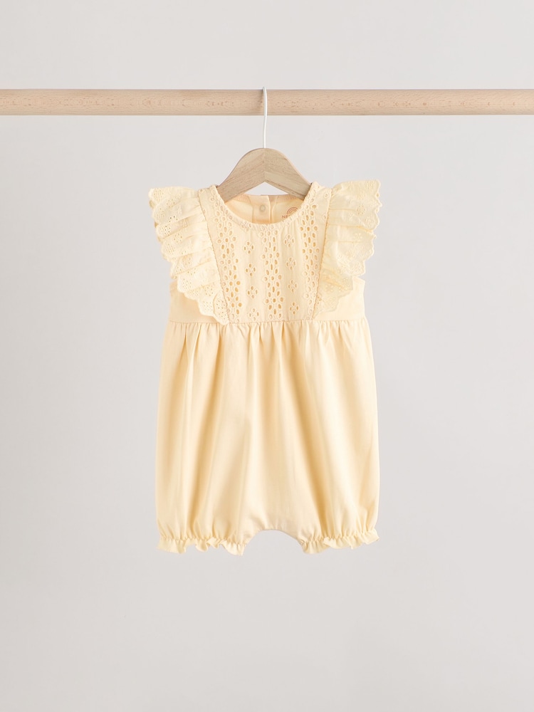 Neutral Baby Bloomer Rompers 3 Pack - Image 3 of 11