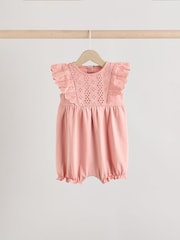 Neutral Baby Bloomer Rompers 3 Pack - Image 5 of 11