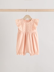 Neutral Baby Bloomer Rompers 3 Pack - Image 6 of 11