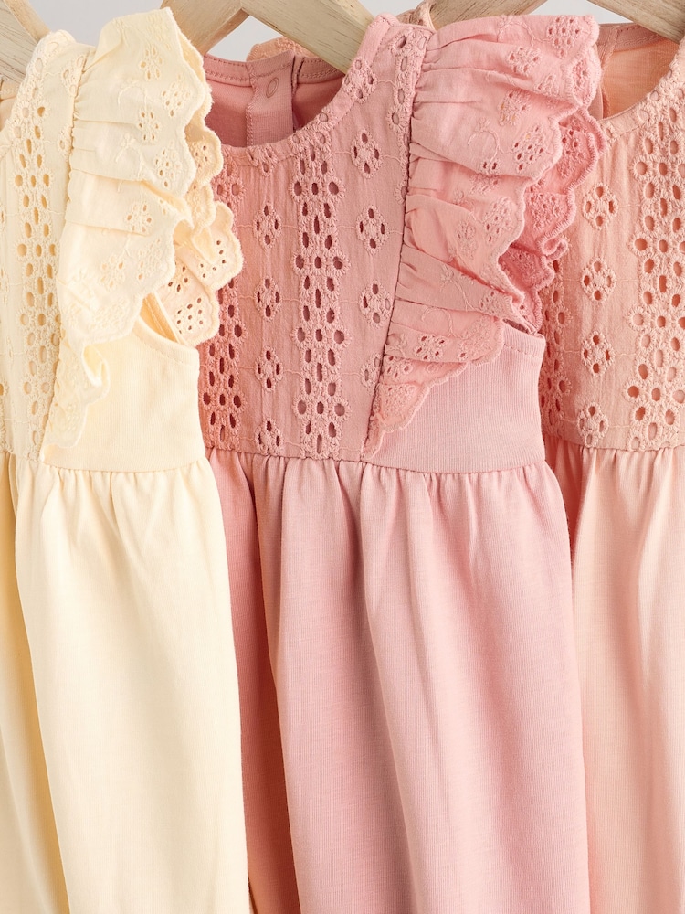 Neutral Baby Bloomer Rompers 3 Pack - Image 7 of 11