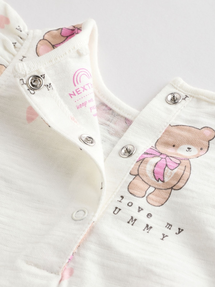 White I Love My Mummy Baby Bloomer Romper - Image 6 of 6