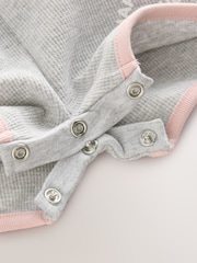 Grey/Pink Fruit Jersey Baby Romper - Image 4 of 6
