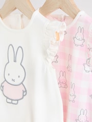 Multi Pastel Miffy Baby Rompers 2 Pack - Image 6 of 9