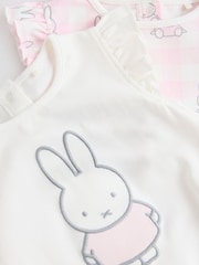 Multi Pastel Miffy Baby Rompers 2 Pack - Image 7 of 9