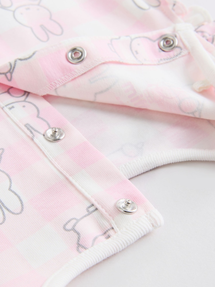Multi Pastel Miffy Baby Rompers 2 Pack - Image 8 of 9