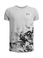 Under Armour Grey 100% Cotton Tech Graphic Short Sleeve T-Shirt - Image 1 of 2