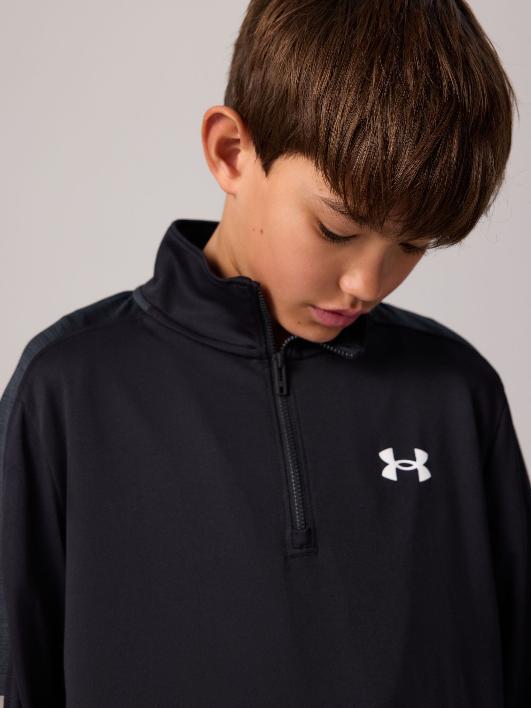 Buy Under Armour Black Black Tech Utility Quarter Zip 100