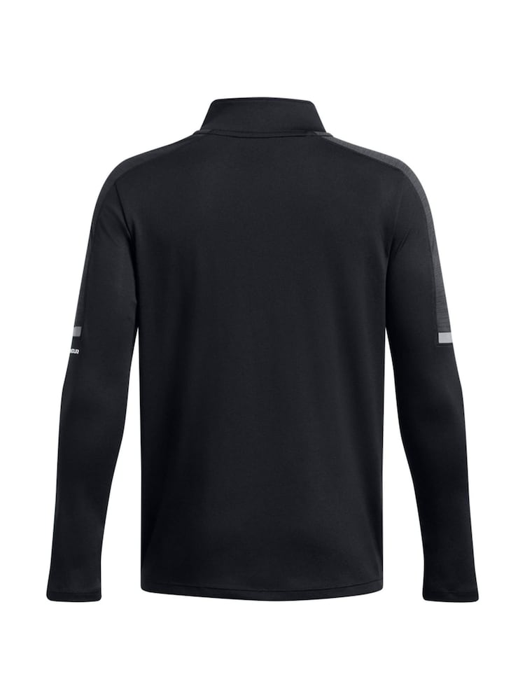 Under Armour Black Black Tech Utility Quarter Zip 100% Cotton T-Shirt - Image 7 of 7