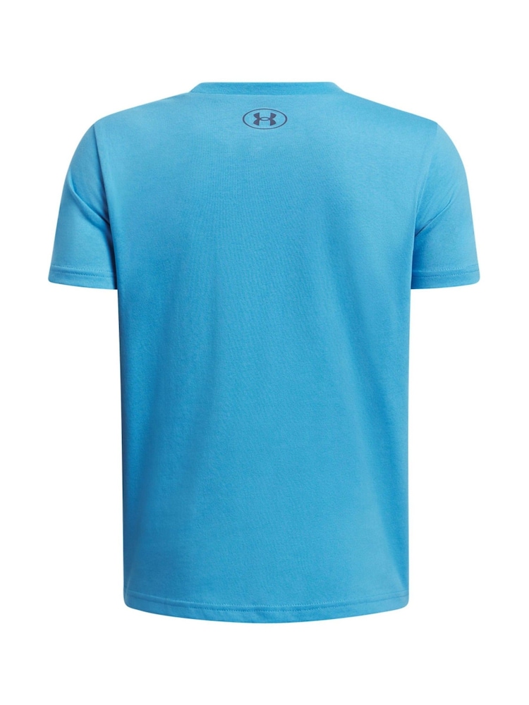 Azul - Under Armour Boxed Sports Short Sleeve 100% Cotton T-Shirt - Imagen 2 de 2