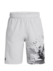 Under Armour Grey Tech Woven Graphic Shorts - Image 1 of 2