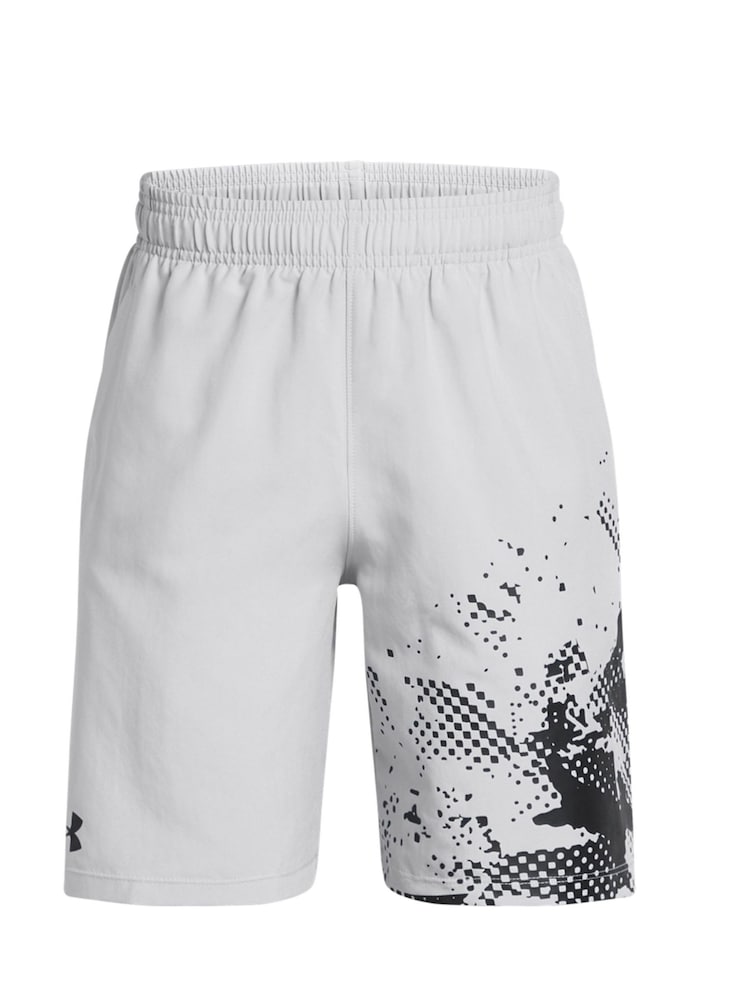 Under Armour Grey Tech Woven Graphic Shorts - Image 1 of 2