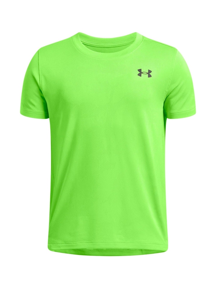 Under Armour Green Tech Vent Jacquard Short Sleeve 100% Cotton T-Shirt - Image 1 of 2