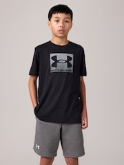 Negro - Under Armour Boxed Sports Short Sleeve 100% Cotton T-Shirt - Imagen 1 de 9