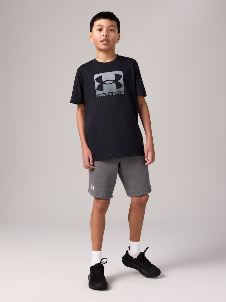 أسود - Under Armour Boxed Sports Short Sleeve 100% Cotton T-Shirt - صورة 2 من 9 أسود - Under Armour Boxed Sports Short Sleeve 100% Cotton T-Shirt - صورة 2 من 9