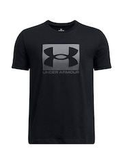 Negro - Under Armour Boxed Sports Short Sleeve 100% Cotton T-Shirt - Imagen 8 de 9