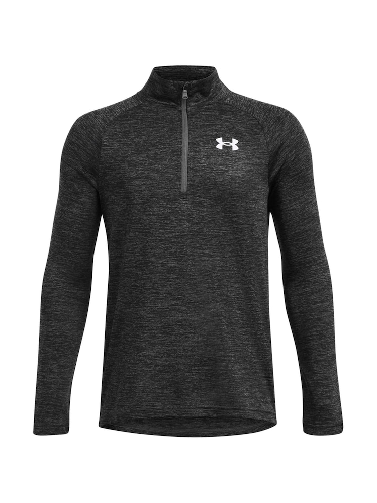 Gris - Sudadera técnica para niños con cremallera 2.0 1/2 de Under Armour - Imagen 1 de 3