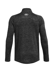 Gris - Sudadera técnica para niños con cremallera 2.0 1/2 de Under Armour - Imagen 2 de 3
