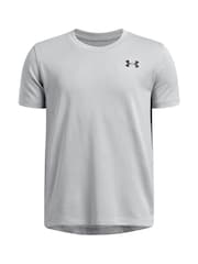Under Armour Grey Tech Vent Jacquard Short Sleeve 100% Cotton T-Shirt - Image 1 of 2