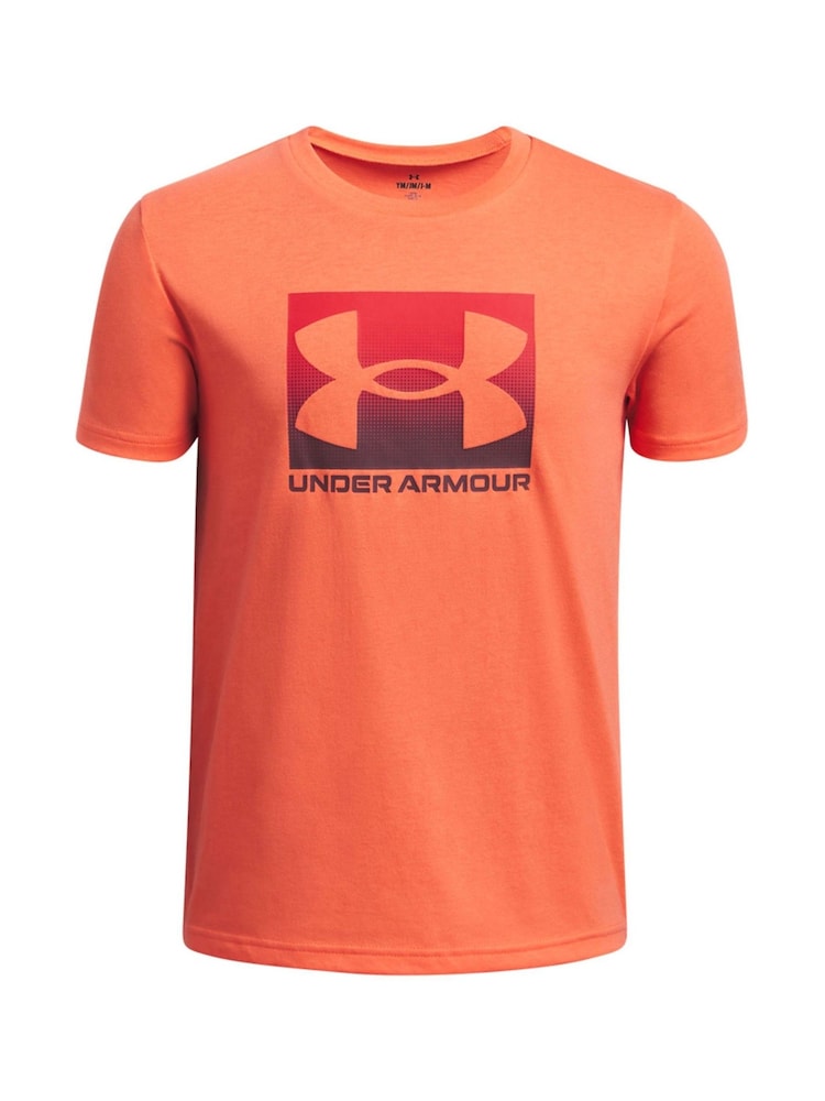Naranja - Under Armour Boxed Sports Short Sleeve 100% Cotton T-Shirt - Imagen 1 de 2