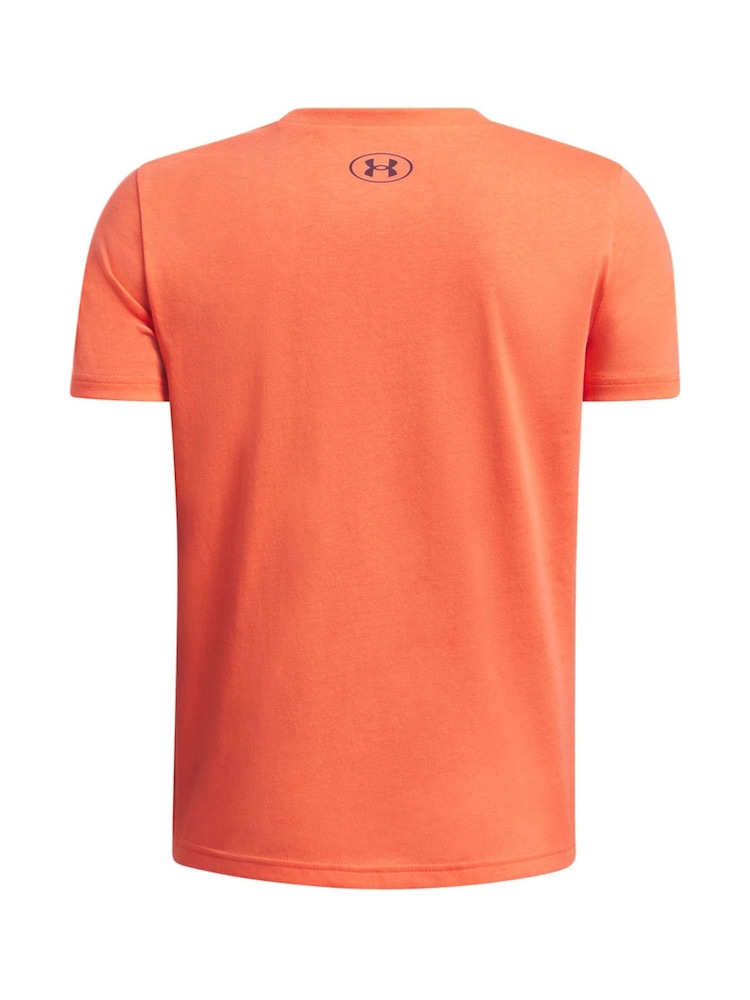 Naranja - Under Armour Boxed Sports Short Sleeve 100% Cotton T-Shirt - Imagen 2 de 2