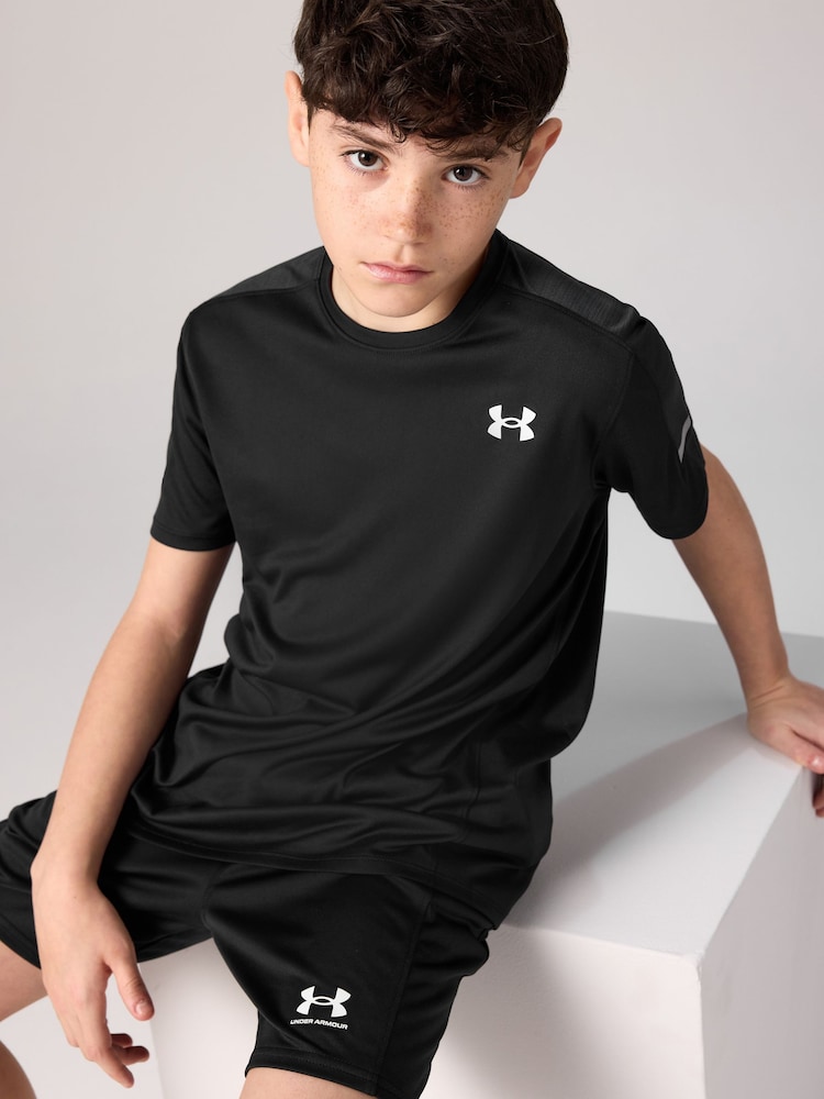 Under Armour Black Tech Utility Short Sleeve 100% Cotton T-Shirt - Image 1 of 8