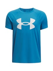 Azul - Under Armour Tech Big Logo camiseta de manga corta - Imagen 1 de 2