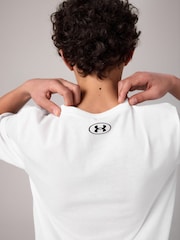 Under Armour White Sportstyle Short Sleeve T-Shirt - Image 4 of 6