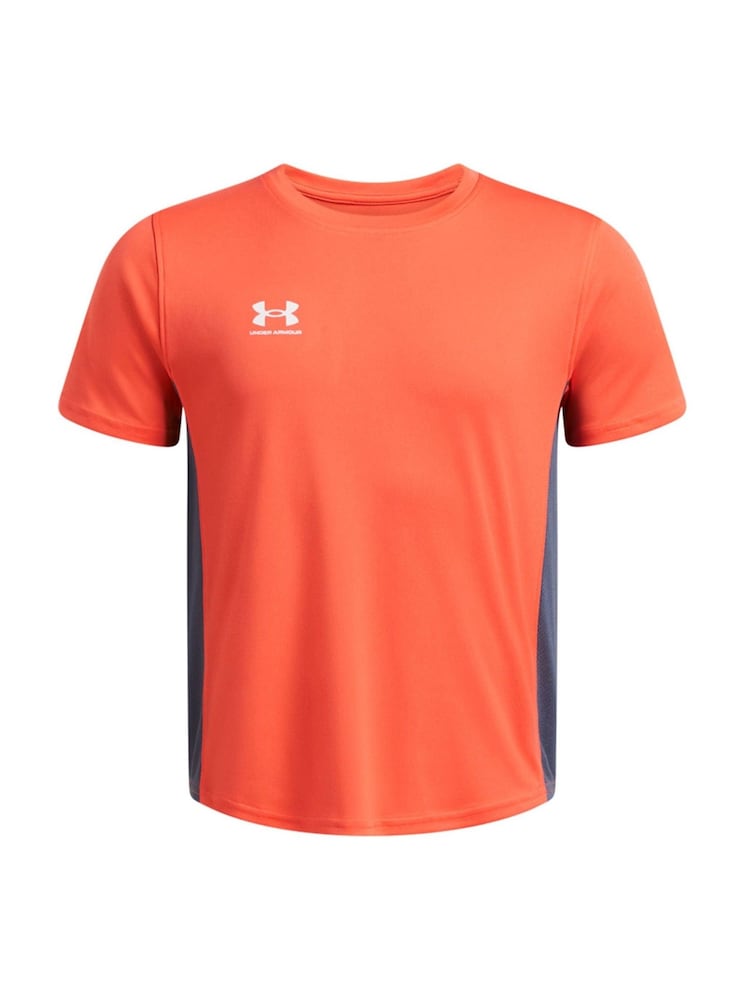Under Armour Orange Challenger Train Short Sleeve 100% Cotton T-Shirt - Image 1 of 2